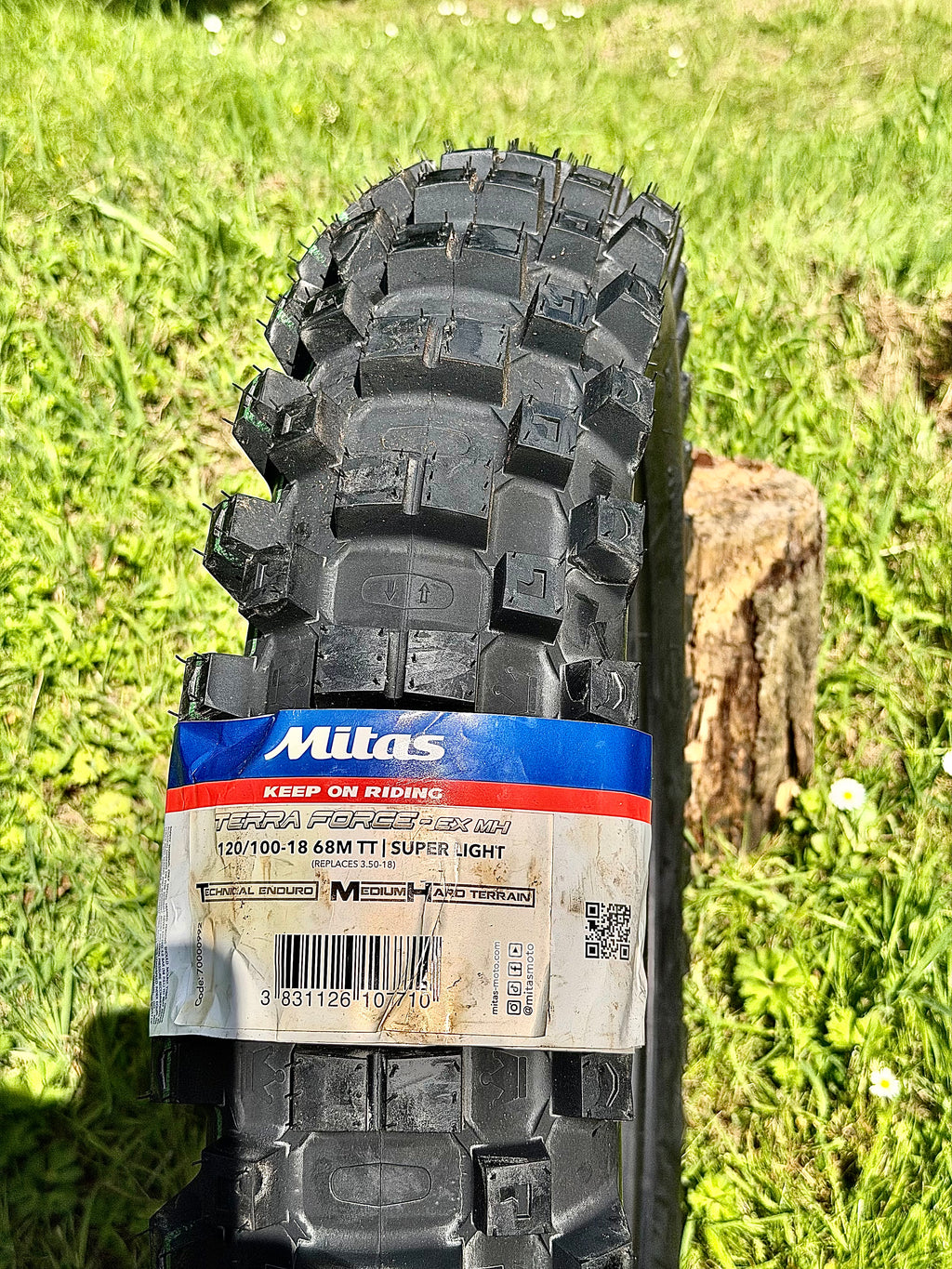 Mitas TerraForce EX-MH 120/100-18 68M TT Super Light Single Green Extreme Enduro