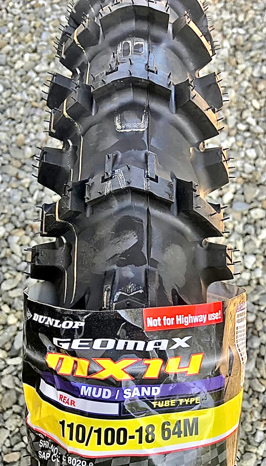 Dunlop Geomax MX14 Rear Tyre 110/100-18