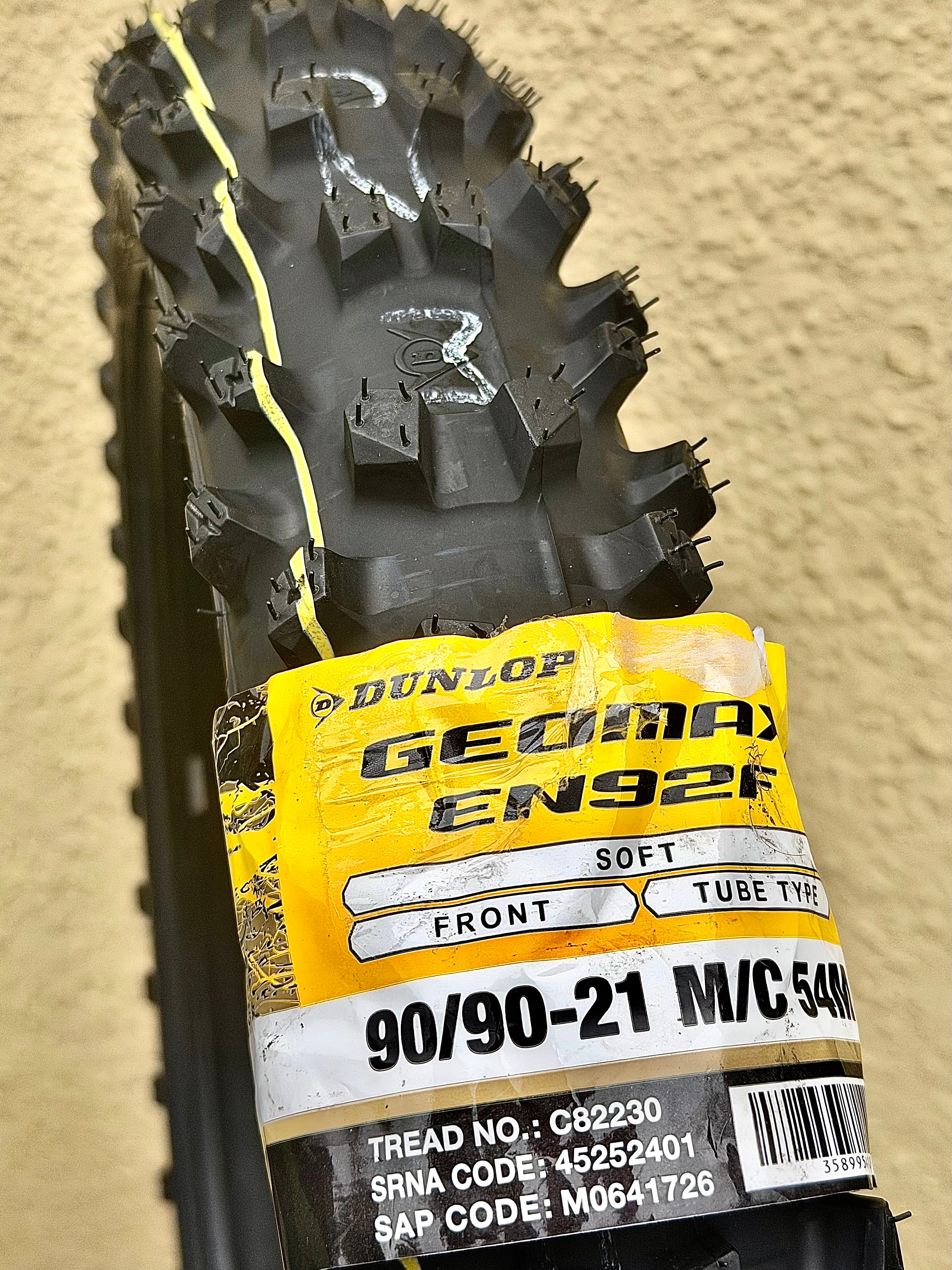 Dunlop Geomax Extreme Soft EN92 90/90-21 + 140/80-18 70M TT F.I.M Enduro Tyres