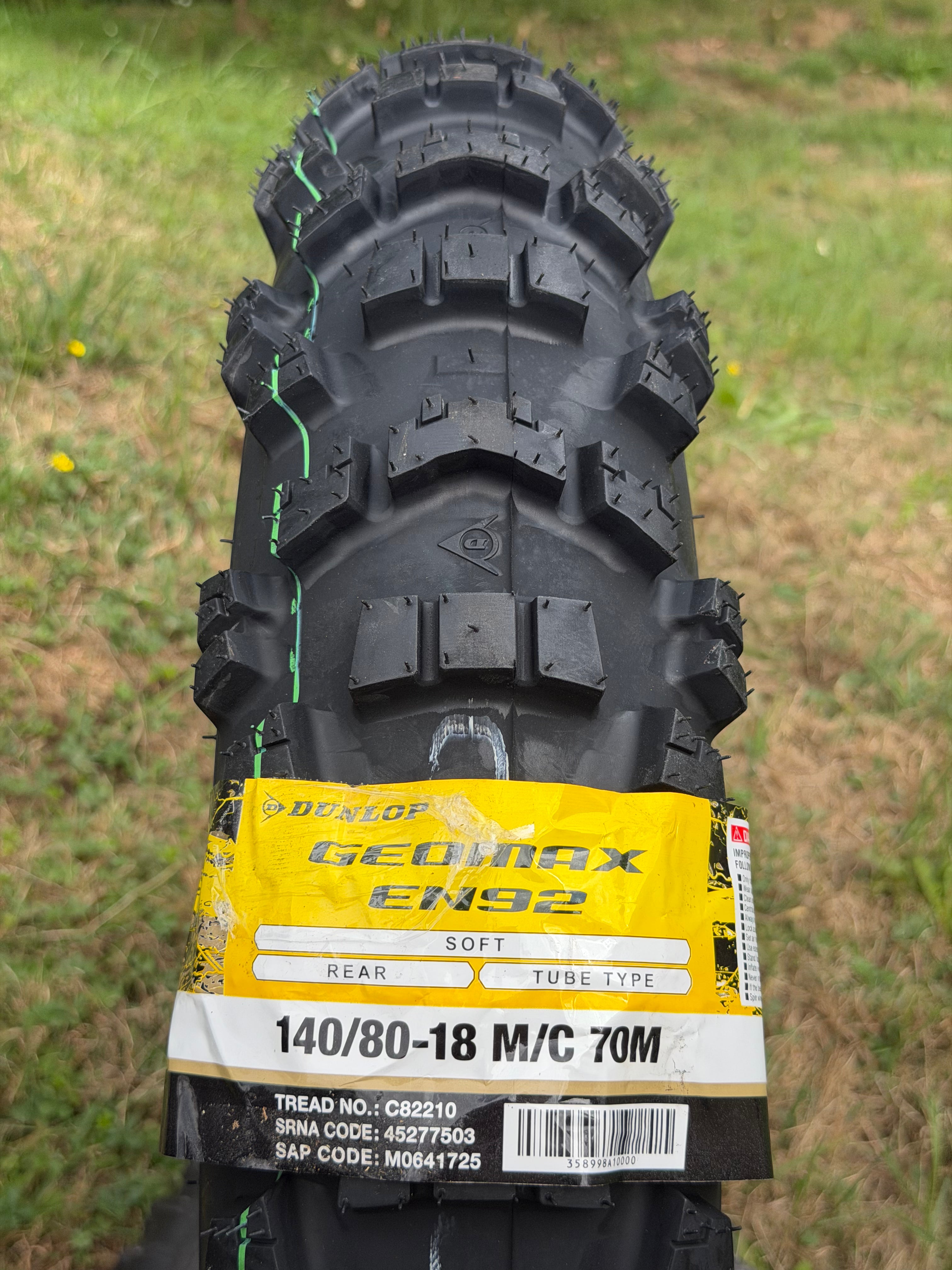 Dunlop Geomax Extreme Soft EN92 90/90-21 + 140/80-18 70M TT F.I.M Enduro Tyres