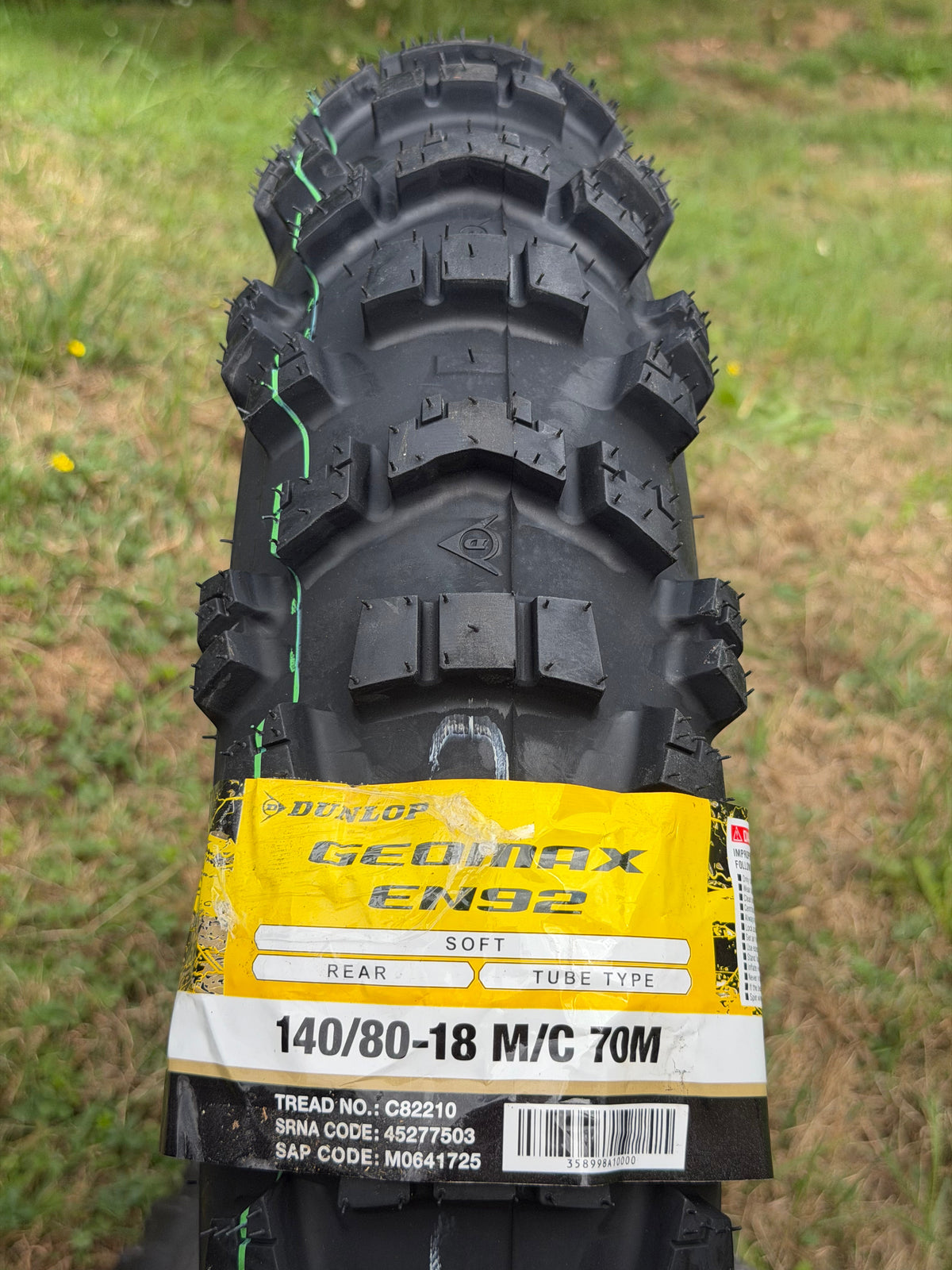 Dunlop Geomax Extreme Soft EN92 140/80-18 70M TT Rear Enduro Tyre