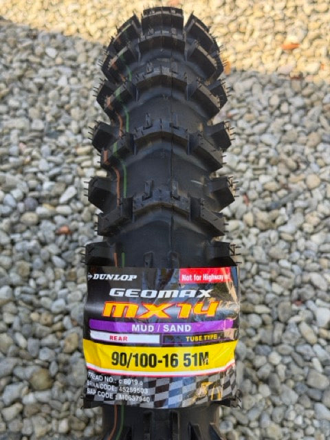 Dunlop Geomax MX14 Rear Tyre 90/100-16