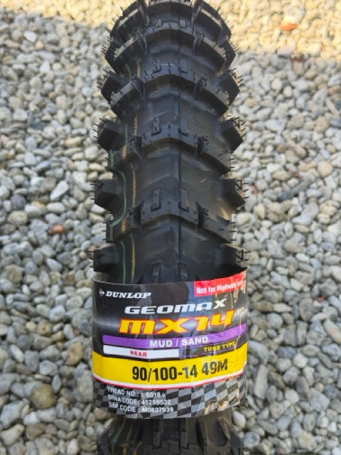Dunlop Geomax MX14 Rear Tyre 90/100-14